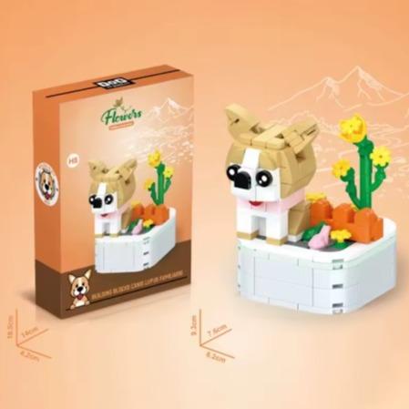 ساختنی سگ Flowers Building Block 103 H8 Dog - 0