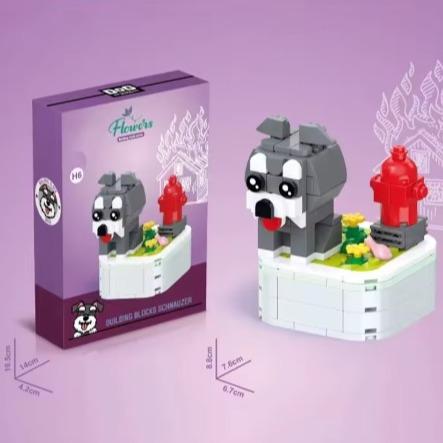 ساختنی سگ Flowers Building Block 103 H6 Dog - 0