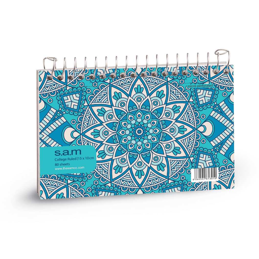 یادداشت 80 برگ سیم از بغل sam 10×15 - 0