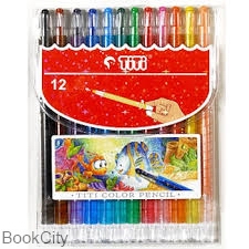 پاستل روغنی 12 رنگ پیچی TiTi Twist Crayons TICP12T