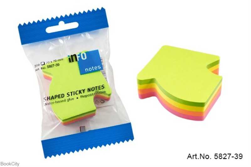 یادداشت چسب‌دار طرح فلش info 5827-39 67×68 - 0