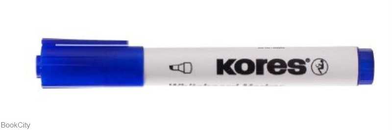 ماژیک وایت‌برد آبی نوک تخت Kores 20853 XW2 - 0