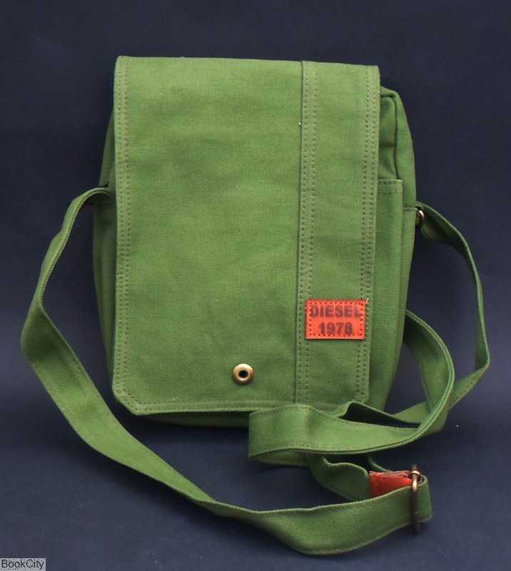 کیف دوشی سایز 30 سبز کتان 60 درجه - 0