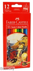 مدادرنگی 12 رنگ مقوایی FABER CASTELL 115852 Classic - 0
