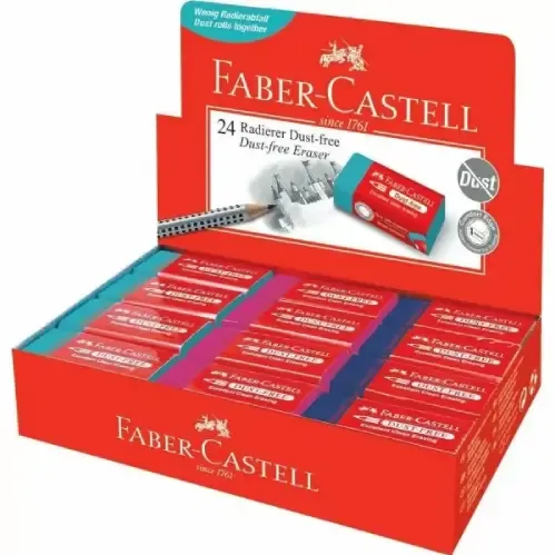 پاک‌کن کوچک رنگی FABER CASTELL 187221 Dust Free - 0