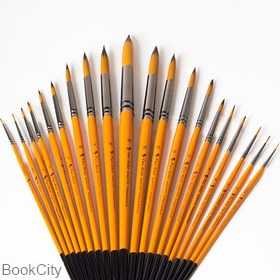 قلم‌مو 3 روغن گرد کوتاه Pars Artist 1010 - 0