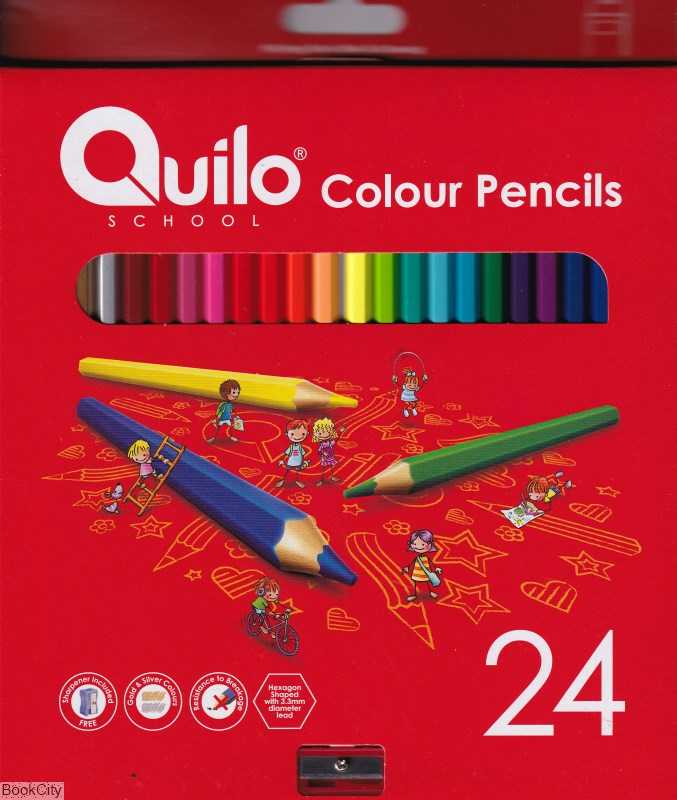 مدادرنگی 24 رنگ مقوایی با تراش Quilo 634158 - 0