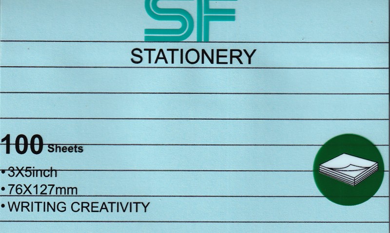 یادداشت چسب‌دار 100 برگ 127×76 پاستلی خط‌دار SF312