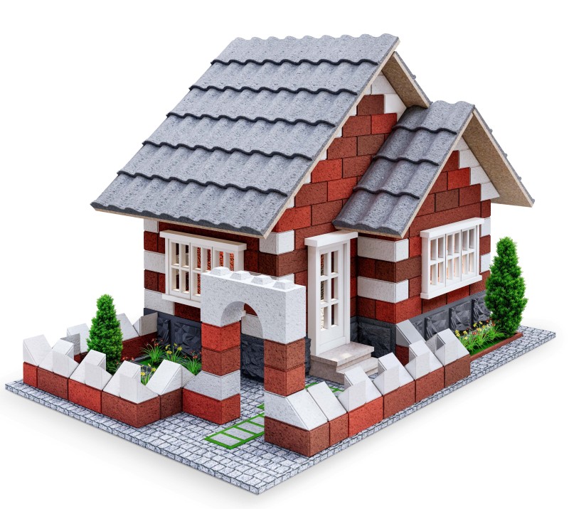 ویلای مدرن ESHEL 8109 1:24 3D - 0