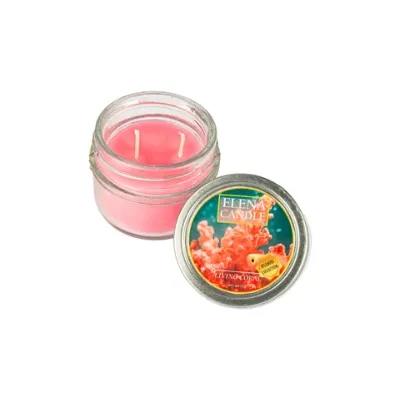 شمع شیشه‌ای 70gr رایحه مرجان Livingcoral - 0