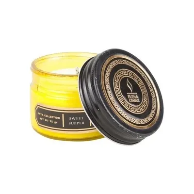 شمع شیشه‌ای 75gr رایحه عصرانه شیرین Sweet Supper - 0