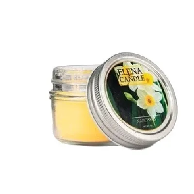 شمع شیشه‌ای 70gr رایحه نرگس Narcissus - 0