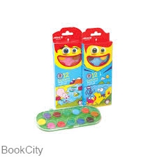 آبرنگ 12 رنگ بیضی 5003 آریا - 0