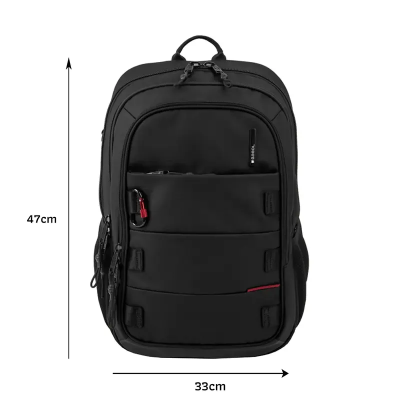 کوله‌پشتی لپ‌تاب 3 زیپ 15.6 اینچی مشکی GaBoL 414593001 Disk