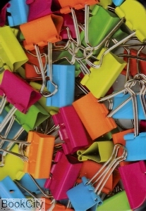 گیره دوبل 12 عددی رنگی جعبه فلزی Clips 3417 - 0