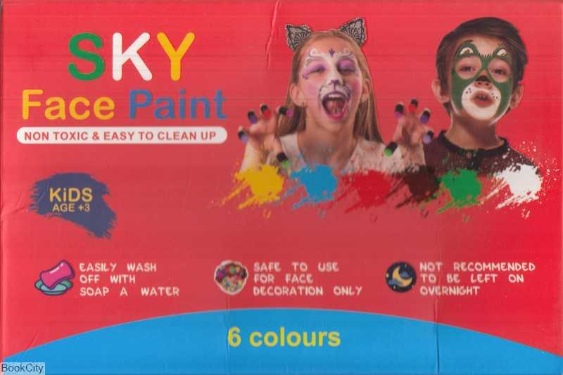 ست گریم 6 رنگ SKY Face Paint