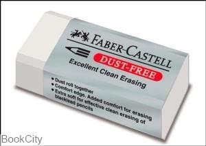 پاک‌کن سفید کاور طوسی متوسط FABER CASTELL 187130 Dust free - 0