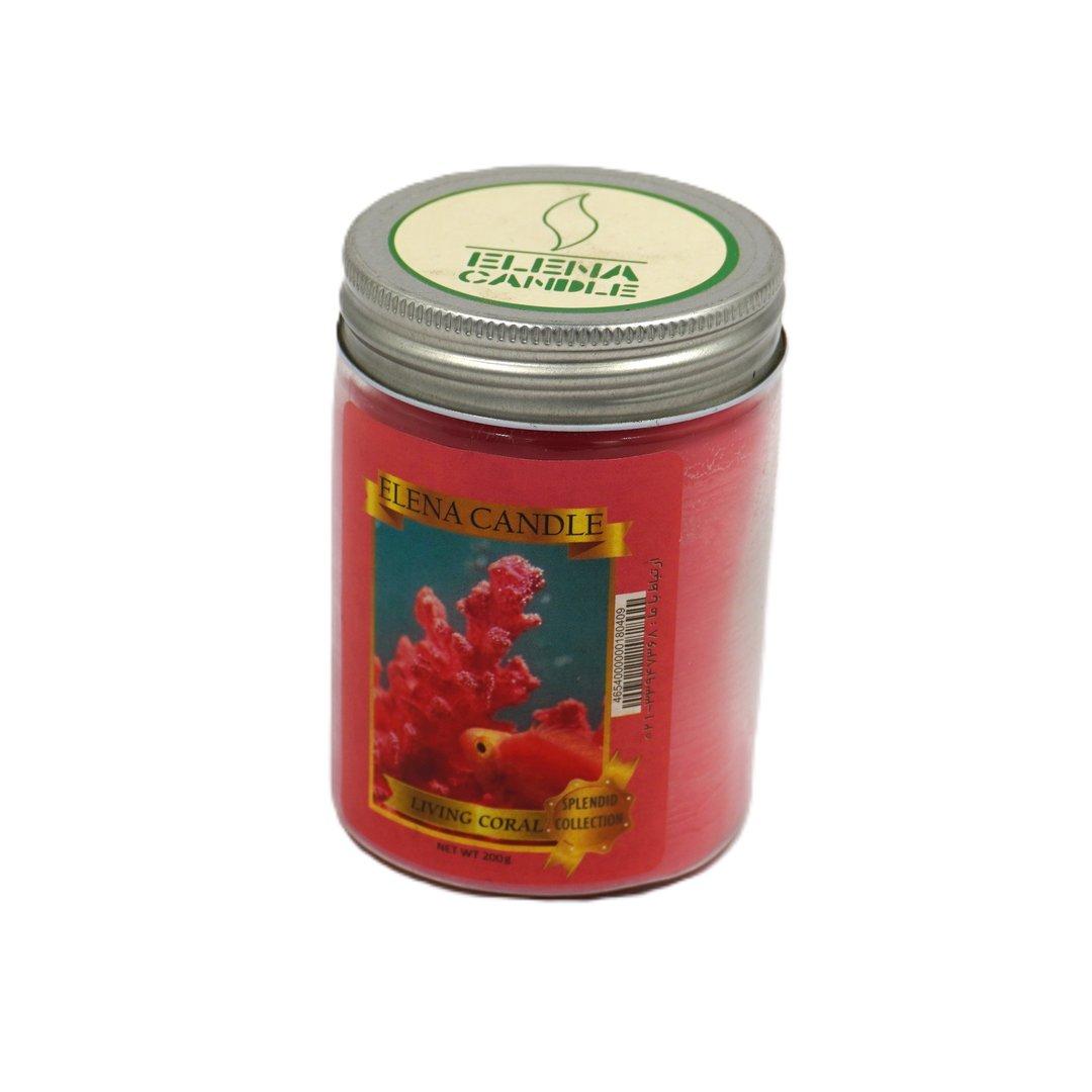 شمع شیشه‌ای 200gr رایحه مرجان Livingcoral - 0