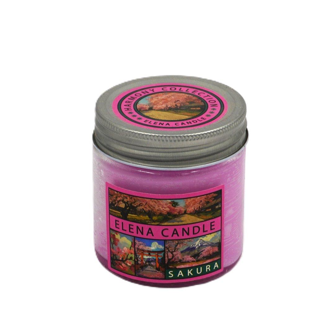 شمع شیشه‌ای 150gr رایحه ساکورا Sakura - 0