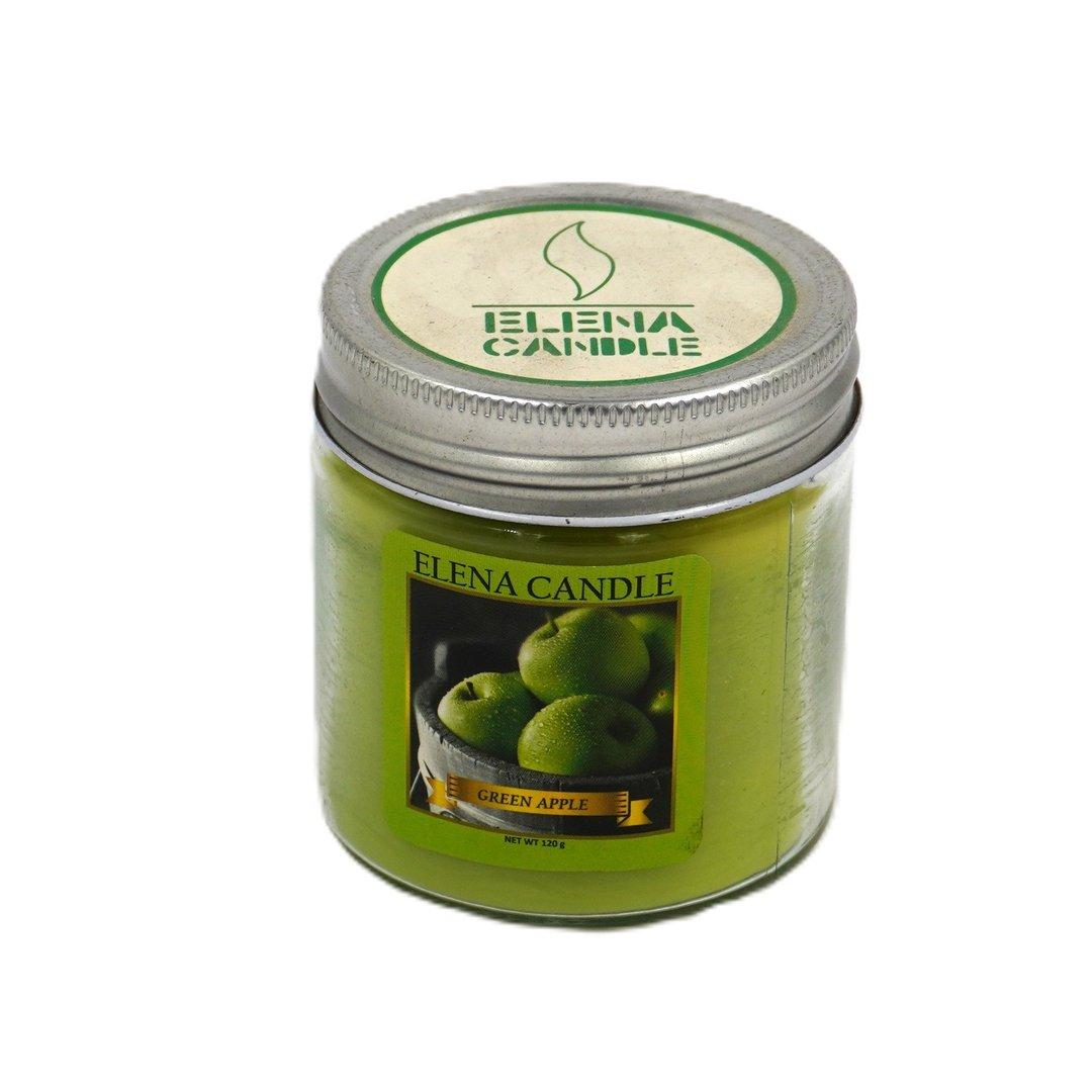 شمع شیشه‌ای 120gr رایحه سیب سبز Greenapple - 0