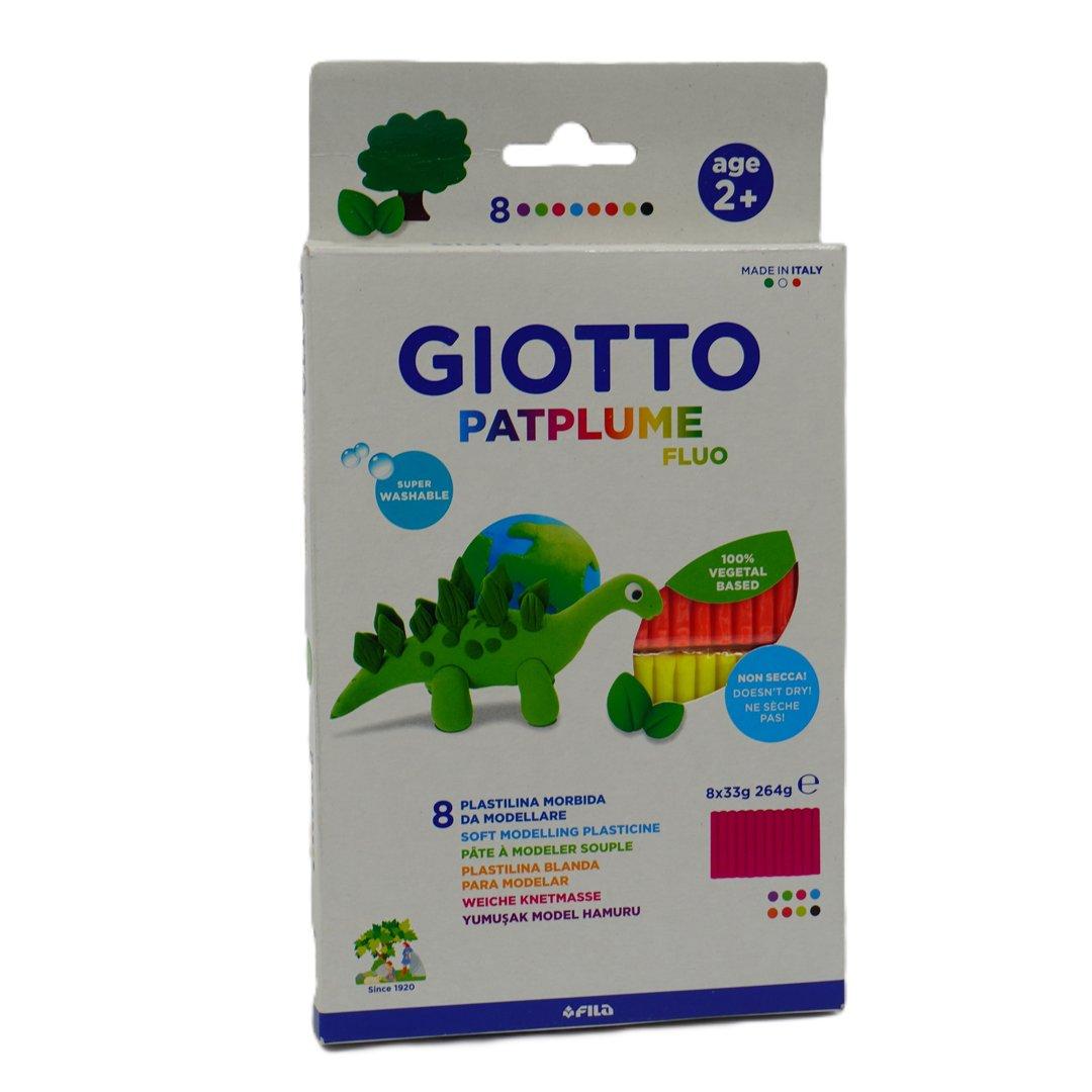 خمیر بازی 8 رنگ GIOTTO PATPLUME FLUO F513200