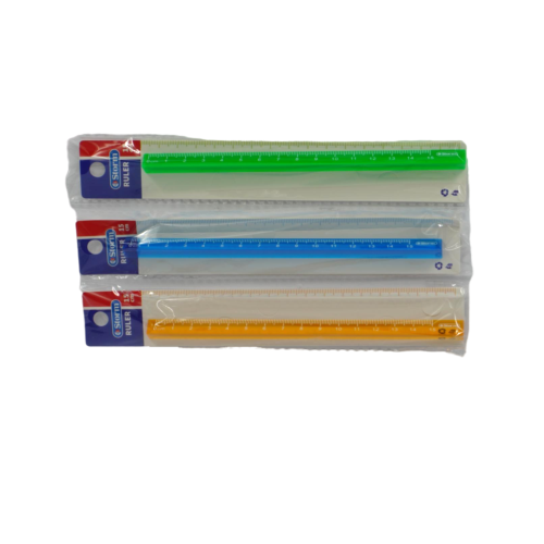 خط‌کش 3‌ گوش شیشه‌‌‌‌‌‌‌ای رنگی Storm HL-630115 15cm