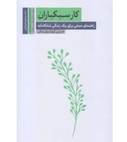 کار سبکباران (راهنمای عملی برای یک زندگی شادکامانه) (53 درس کوتاه برای زندگی)