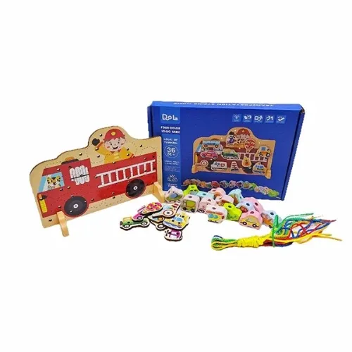 نخواره 2 در 1 چوبی four color logic game